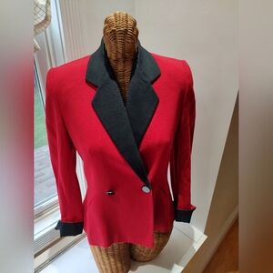Women's Red and black vintage blazer size 10